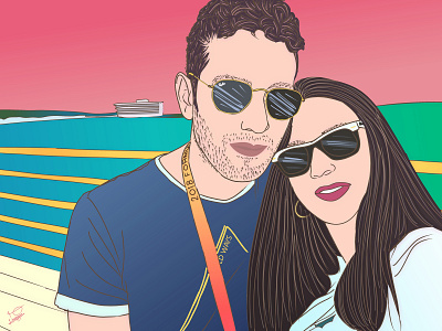 Selfie 2d blue boy character coloful concept couple dgitalpainting digitalart digitaldrawing draw girl illustraor illustrated illustration illustrator draw love photo pink selfie