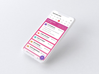 Calender App Interface ai interface app design interaction interface ui ux