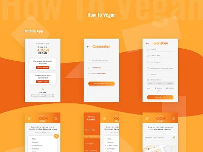 How To Vegan app branding design ui ux web website
