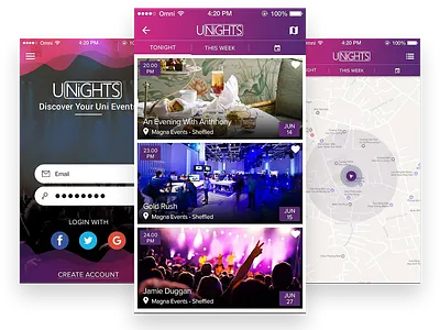 App Designs app screens company mobile app design