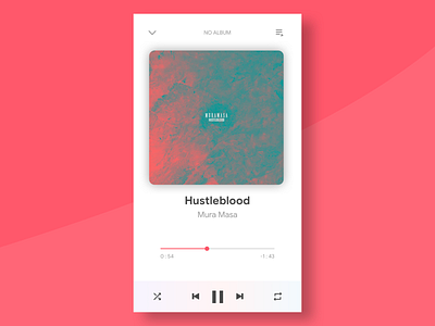 Daily UI #009 - Music Player 009 app apple apple music daily 100 dailyui dailyui009 design flat music music app ui ux vector