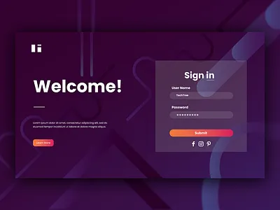 Ui Design For Sign In Page adobe illustrator adobe photoshop awesome branding colorful cool interface creative design graphic design illustration ui web design web development web site web site design