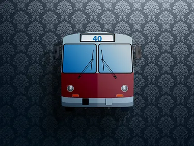 Trolleybus illustration publictransport trolley