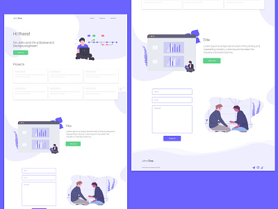 Portfolio for developers daily daily ui design illustration portfolio ui