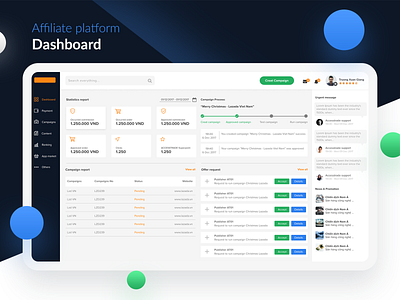 Affiliate Platform Dashboard