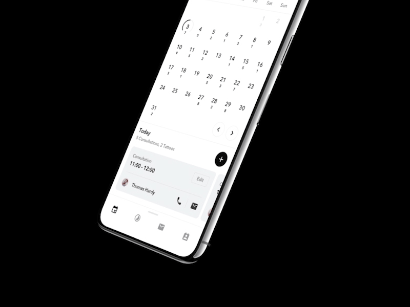 What if: Bottom Nav Expands Like Burger? app appointment booking bottom bottom navigation burger calendar concept dark footer idea iphone x menu slide swipe ui up ux week wireframe