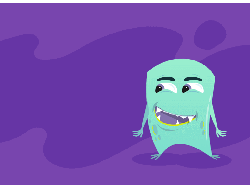 naughty monster 2 2d 2d animation animation art design flash animation illustration monster purple spider vector