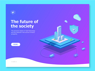 The future design illustration ui