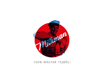 Milkman illustrator logo milkman