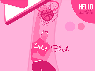 Hello Dribble!! My Debut Shot design flat illustration ui vector