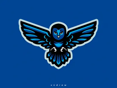 Owl branding design esport illustration logo mascot owl vector xndrew