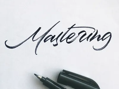Mastering art artist brush brush calligraphy brushpen brushscript calligraphy customtype design graphic design lettering logo logo design logotype signature signature logo type typography