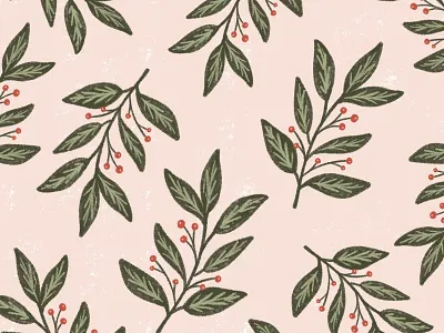 #DrawYourJolly Day 2 christmas design drawing holiday holly illustration illustration challenge illustration design pattern winter