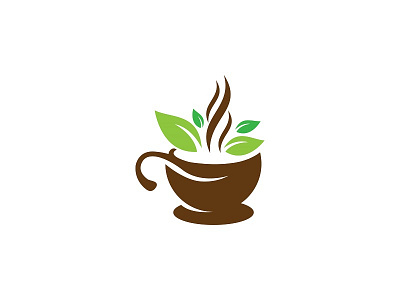 Health Coffee l Logo Design brand branding coffee design health illustration logo natural