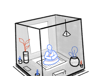 Zen Cube art cube design draw illustrate zen