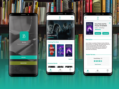 Design For A Book App On Android - Bookie dailui design ui ux uxui web