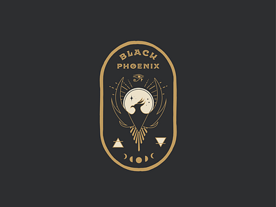 Black Phoenix adobe alchemy atx badgedesign design graphic design illustration illustrator mysticism occult