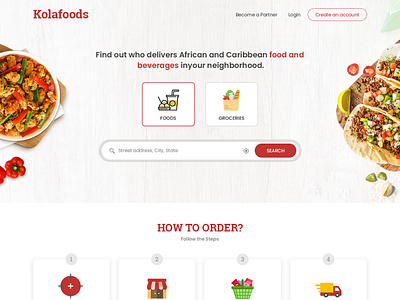 Online Food and Grocery delivery design food online grocery store online delivary photoshop ux web