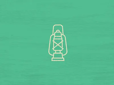 Icon Set Camping Theme - Lantern app branding design flat icon icons illustration logo ui ux vector web web design website