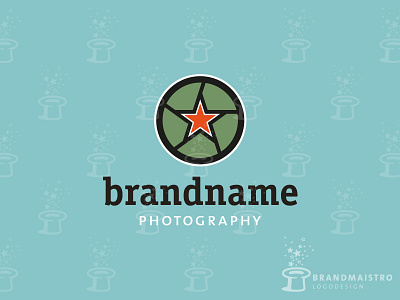 Aperture Photography Logo (for sale) aperture army branding circle design icon identity logo logo design logo for sale photo photographer photography star vector