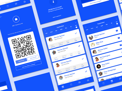 Office Hour: QR Code Attendance App app app design attendance app design ui ui design ux