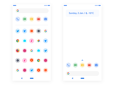 Pixel Launcher Redesign android android 9 app design google launcher icon material new pi pixel redesign ui update