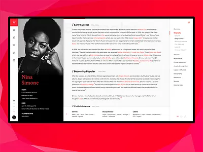 Wikipedia ReDesign black design desktop mareared red ui uidesign uplabs web wiki wikipedia