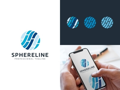 Sphere Line abstract business circle colorful connect corporate creative delivery develop geometry internet line logo logotype manage management market media music net