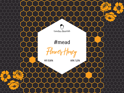 Flower Honey #mead label beer brewery craft label