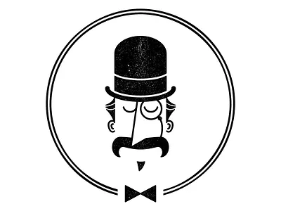 Monocular Spectacular fancy gentleman logo monocle svg vector