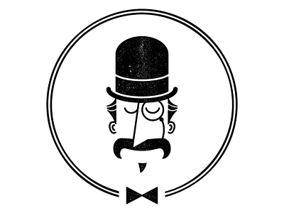 Monocular Spectacular fancy gentleman logo monocle svg vector