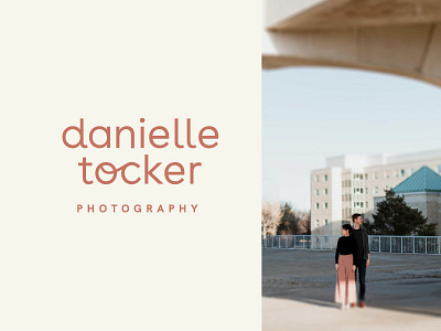 Danielle Tocker Photography branding layout logo photographer photography sans serif wordmark