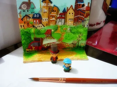 Professor Layton wall Ornament acrylic paint games handmade modeling clay ornament professor layton videogames
