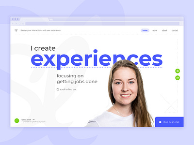 Landing page #003 dailyui dailyui 003 landingpage portfolio uidesign