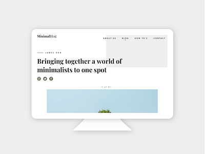 Minimal Brand branding design minimalism typography uidesign ux design web design