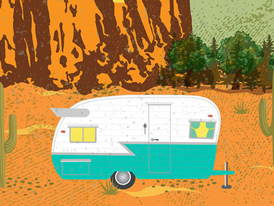 Not All Those Who Wander Are Lost camper desert vintage camper wander wanderer