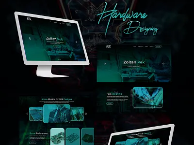 PCB Desinging hardware it company landing page web