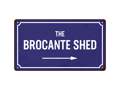 The Brocante Shed - Logo branding design illustration logo