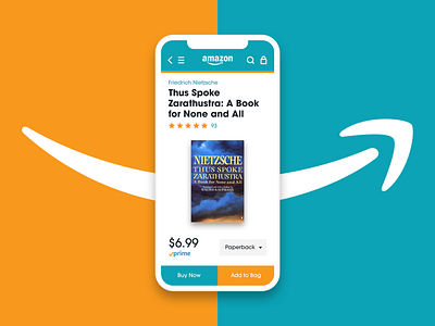 Amazon /// New & Simple Redesign amazon app app concept app design app ui app ui design branding contrast design iphone x shop shopping shopping app typography ui