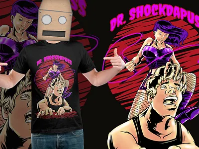 Dr. ShockDaPuss artwork hiphop illustration merch merchandise design musician rap tees tshirt
