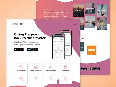 Daily UI 003 - Landing Page app daily ui design landing page mobile app design ui
