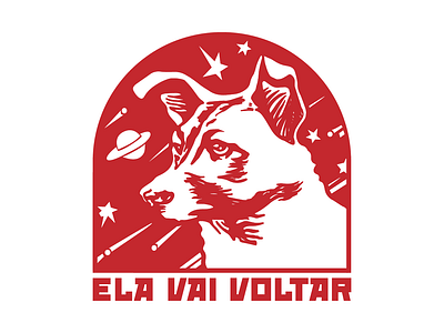 Laika as Charlie Brown Jr lyrics .ai dog draw illustration laika logo old old and new red russian soviet space space age stamp vector