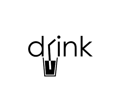 drink wordmark (SOLD!) clean design drink flat illustration logo simple typography vector wordmark