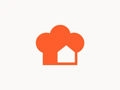 home chef logo brand branding chef cook cooking food home icon kitchen logo mark vector