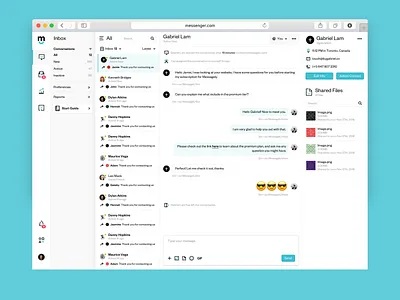 Customer Support Portal chat app customer support dashboard dashboard ui message app messenger ui design uiux web app web design