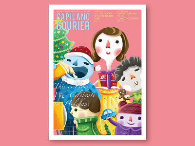 Holiday Traditions Cover art celebration christmas cover december digital digital art editorial editorial illustration family gathering holiday holiday tradition illustration photoshop tradition