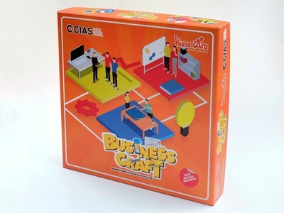 Business Craft boardgame design illustration