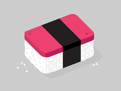Musubi 3d design hawaii hawaiian illustration illustrator japanese musubi rice spam