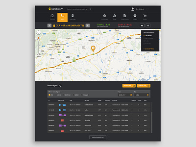 GPS Tracking dashboard app bootstrap design gps html photoshop saas tracking ui ux webapp