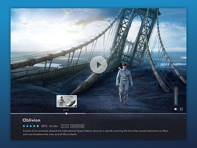 ＃057-Video Player 057 app clean daily daily 100 daily 100 challenge daily challange dailyui day57 movie player ui100 ui100days video video player web